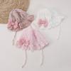Gorro de bebé de primavera y otoño, fino, para niña, princesa, de algodón, parasol, gorro de extensión uterina neonatal, gorro de protección fetal con salmuera.
