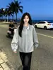 Sudadera de punto medio de manga larga, diseño moderno y único para mujer, nuevo estilo casual otoño/invierno 2026 ins