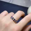 Anillo de Topacio de Calidad Impecable y Fuego Excelente, Tamaño de Piedra Principal 3*5mm Plata 925 con Artesanía Fina y Trabajo de Incrustación