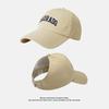 Gorra de béisbol de copa vacía para circunferencia de cabeza grande, visera ancha para mujer, gorra con protección solar, gorra de verano combinable, para cara pequeña, se puede atar para coleta