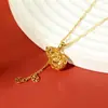 Colar Ouyini S925 Todo em Prata com Pingente de Moeda Cabacinha Oca, Versátil para Mulheres, Luxo Leve, Moda de Alta Qualidade Atacado
