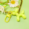 Chaveiro Fivela de Porta Cachorro Balão Laser Colorido Pingente Decorativo de Acrílico Dopamina Desenho Animado Mochila Ornamento Melhor Amigo