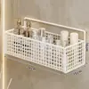 Prateleira de armazenamento para banheiro, sem necessidade de furar, para uso doméstico no banheiro, vaso sanitário, box do chuveiro ou área da pia, prateleira de armazenamento de parede
