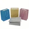 Set de Bolsas de Regalo Texturizadas de Lujo Ligero con Estampado de Lámina Dorada y Plateada, Bolsas de Papel de Regalo Multicolor para Ventas Transfronterizas