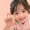 Bolsa de 12 Pegatinas para Uñas Postizas Infantiles, Piezas de Uñas Removibles, Diseño Lindo de Dibujos Animados para Niñas Pequeñas, Uñas Portátiles Divertidas y Juguetonas