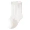 25 calcetines para bebé sin costuras estilo malla de verano transpirables calcetines cortos finos para niños color liso borde con volantes calcetines cortos que no aprietan
