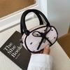 Bolso Cuadrado Mini Plegado con Lazo de Moda Tendencia para Mujer 2025 Nuevo de Verano Bolso de Hombro Cruzado de Alto Valor Mochila