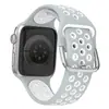 Adecuado para Apple Watch Ultra9876543210 Generación Se Sports Hebilla de Hierro de Dos Tonos Correa de Reloj de Silicona
