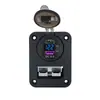 Cargador de Coche Modificado Nuevo Cargador de Teléfono Móvil para Coche Interfaz USB Panel Anderson Combinación Cargador de Coche