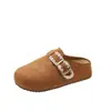 Mules de mujer Muller de suela gruesa, que aumentan la altura, retro, estilo nuevo, puntera cerrada, sin cordones, zapatillas de otoño para mujer, para usar en exteriores, 2026