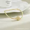 Fivela Panjia Dora Stitch Cobre Branco Banhado Prata Grossa Estrela de Cinco Pontas Classic Bone de Cobra Básico Pulseira DIY Atacado
