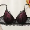 Lencería Sexy Transfronteriza Europea y Americana, Estilo Delgado, Deseo Puro, Lencería Estilo Francés Reductora de Busto Grande, Fuente de Suministro de Sujetadores de Encaje para Amazon