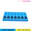 Estante de Almacenamiento para Brocas Fresadoras CNC 187 Agujeros Portabrocas Porta pinzas de sujeción Almacenamiento Estante Multicapa Apilable