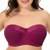 Lencería Europea y Americana Tallas Grandes mm Push-Up Antideslizante Sexy Espalda Hermosa Cómodo Transpirable Tirante Desmontable Vestido Venta al por Mayor Mujeres