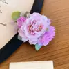 Atmósfera Super de Hada, Pasador de Flor Rosa Puro y Deseable, Accesorio para el Cabello con Borla de Flor Fresca para Permanente, Nuevo Adorno para el Cabello Elegante Estilo Chino Hanfu