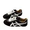 Zapatos Casuales Deportivos Yumoni de Cuero Versátiles para Exteriores Planos Estilo Forrest Gump Negros Zapatos de Correr Alemanes para Entrenamiento para Mujer Suela Suave Zapatos de Tabla
