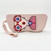 Bolsa de Armazenamento Fofa para Óculos de Sol, Estojo Portátil para Óculos, Bolsa de Armazenamento de Silicone Anti-Queda, Bolsa de Óculos com Gancho para Mulheres