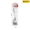 Amazon Transfronterizo Shangchao 6 Piezas Vajilla de Acero Inoxidable Cuchillo y Tenedor Cuchara Hotel Cuchillo y Tenedor para Steak Occidental Traje de 24 Piezas