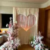 Decoración de cortina de tela estilo coreano para una habitación de bodas, juego de decoración de bodas, guirnalda, sala de estar de la novia, bata de baño, pared de fondo para fotos