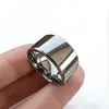 Anel de Titânio de Banda Larga Mais Vendido na Amazon Transfronteiriço, Design Personalizável, Anel Anti-Ansiedade para Alívio do Estresse, Superfície Plana de 12mm