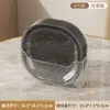 Prato de Frutas de Luxo Leve Padrão Criativo de Geleira Hotel Casa Prato de Ossos para Cuspir Mesa de Jantar Popular Desktop Conjunto de Pratos Pequenos Prato de Frutas Transparente