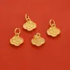 Fuerte retención de color accesorios dorados accesorios para joyería DIY colgante Xiangyun pulsera de oro antiguo pulsera accesorios de colgante pequeño