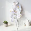 Flores artificiais mais vendidas internacionalmente, folhas de orquídea phalaenopsis, parede de flores para casamento, flores para decoração de casa, decoração de buquê de noiva
