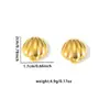Pendientes de Acero Inoxidable con Perlas en Forma de Corazón para Mujer, Estilo Transfronterizo, Lujo Ligero de Nicho, Gama Alta, No se Desvanecen, Pendientes de Moda y Versátiles