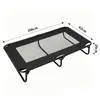 Cama de acampamento dobrável para canil externo removível e lavável de verão, cama para cachorro, malha removível no chão, cama para animais de estimação