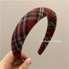 Outono e inverno mágico de oz vintage xadrez bandana esponja aumentada crânio topo bandana temperamento cabelo pressionando acessórios para cabelo todos os jogos grampo de cabelo