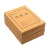 Caja de archivo de papel A4 sin ácido 8cm Caja de archivo de papel Kraft de 8cm de grosor Caja de archivo de 700g Caja de almacenamiento