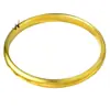 Tienda de Oro Mismo Estilo Arena Dorada Joyería Fina 7N Cierre de Pinza Pulsera Anillo Liso Sencillo Mate Lujo Ligero Pulsera de Latón Chapado en Oro Venta al por Mayor