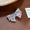 Clip de Goma Acrílica Coreana con Forma de Mariposa Tridimensional para Cola de Caballo Anillo para el Cabello con Diamantes para Todo Tipo de Peinado Pasador