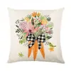 Venta Caliente de Pascua Funda de Almohada de Conejo Nórdico Oficina Sofá Funda de Cojín de Lino Transfronterizo Decoración del Hogar Modelo Nuevo