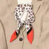 Bufanda de seda chic de Corea del Sur para mujer, cinta larga estrecha fina, corbata decorativa versátil, asa de bolsa, cinta, pañuelo pequeño de primavera y otoño