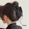 Para cabelos grossos, presilha de tubarão acrílica da moda, presilha de cabelo francesa fofa em formato de coração, presilha de garra com laço elegante para mulheres