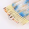 Venta directa de fábrica de nuevos juegos de herramientas de bolígrafos para decoración de uñas estilo japonés, que incluyen bolígrafos de colores, bolígrafos para manicura francesa, bolígrafos de gel con punta redonda y bolígrafos para dibujar líneas