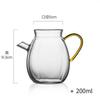 Taza de Cristal Estilo Japonés con Asa para Carenado, Taza Transparente para Compartir en Forma de Tetera, Divisor de Té, Taza de Té, Taza para Preparar Té, Juego de Té Kung Fu para Uso en Casa