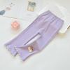 Pantalones para Niñas Elegantes Ajustados Microelásticos Color Sólido Combinan con Todo Estilo Extranjero Acampanados Nueva Moda Primavera 2024