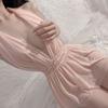Lingerie Erótica Plus Size com Gola Halter, Costas Transparentes sem Costas, Chemise Sexy para Casal, Diversão, Humor Feminino, Roupa de Dormir, Desejo 318