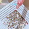Mini Ojo de Caballo circón Diamante fondo puntiagudo arroz blanco oreja celebridad de Internet flash súper brillante blanco taladro de uñas mixto diamante para pegar uñas