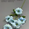 Flores Artificiales Azules Ramo Materiales para Decoración de Escena de Boda, Rosas Azules para Arreglo de Piso de Salón de Bodas y Flores Decorativas