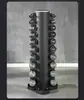 Pronta Entrega Aço Puro Galvanizado Pequenos Halteres de 1 a 10kg Rack em Forma de A Rack Vertical Cilíndrico Rack de Halteres X Rack de Armazenamento