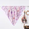 Bufanda de Satén de Seda con Estampado de Cachorro Fresco de Verano, Bufanda Cuadrada Versátil para Viaje, Bufanda Fina para Mujer al por Mayor