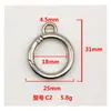 Em Estoque Argola de Mola em Oito de Liga Fivela de Cabacinho Argola Redonda para Bolsas e Bolsas de Mão Acessórios de Ferragem para DIY Fivela de Pendurar de Metal para Malas