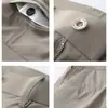 Calças de Seda de Gelo Masculinas de Alta Qualidade Retas Modernas Masculinas de Negócios Juventude Calças Casuais Penduradas Alta Elástica Finas Masculinas
