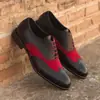 Comércio Exterior Independente Novo Estilo Estilo Britânico Outono 2026 Cadarço Frontal Color Block Sapatos Masculinos Suprimento Transfronteiriço