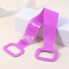 Toalla de baño de silicona al por mayor del fabricante, tira larga, potente exfoliante de espalda para hombres y mujeres, removedor de piel muerta, toalla de baño de doble cara, cepillo para la ducha