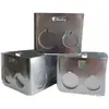 Caja de Conexiones Metálica Tipo 86 Caja de Empalmes Instalación Empotrada Caja Trasera de Hierro Caja Estampada de Acero Orejas Exteriores Accesorios de Caja Trasera de Hierro Galvanizado