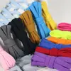 Cordones Planos de Doble Capa Kurojin de Color Sólido en Poliéster-Algodón de 0.8 cm, Duraderos y Adecuados para Zapatos Casuales, Zapatos Deportivos y Tenis, Personalización